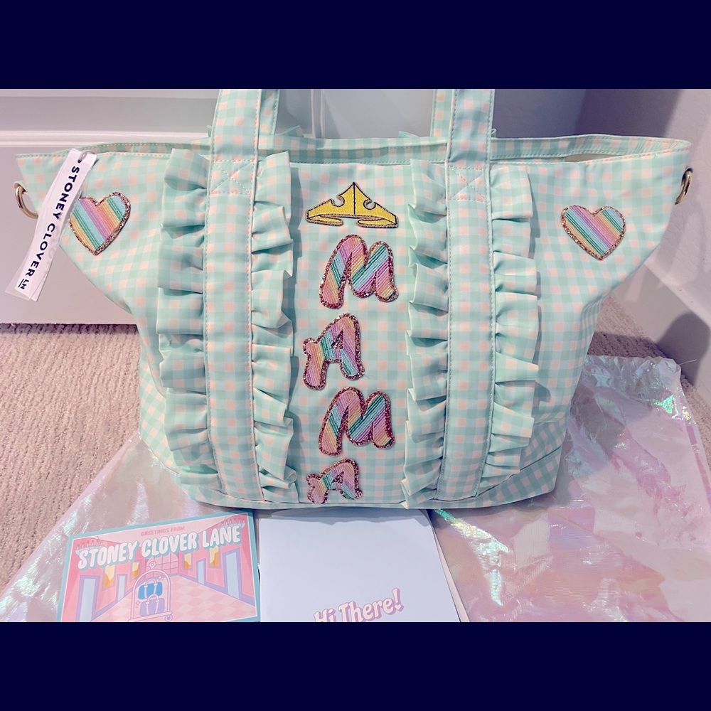Stoney clover lane pastel picnic large tote